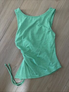 Erin Tank LISA SAYS GAH -  Pesto Gingham